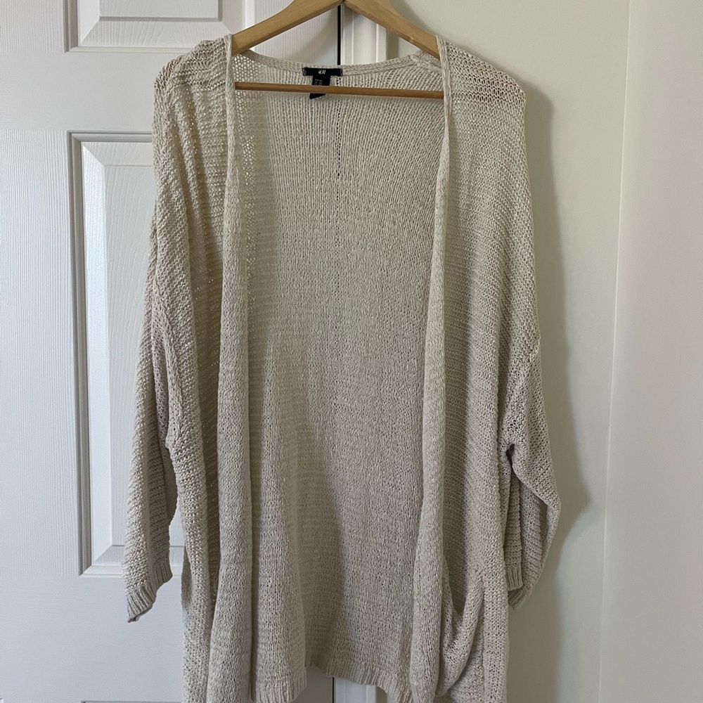 H&M Light Beige Knit Cardigan